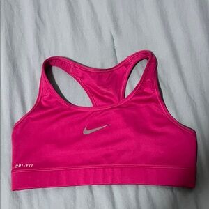 Nike Women's Fuchsia Dri-FIT Sports Bra